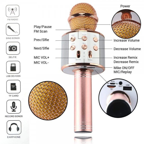Q7 Bluetooth Microphone Speaker
