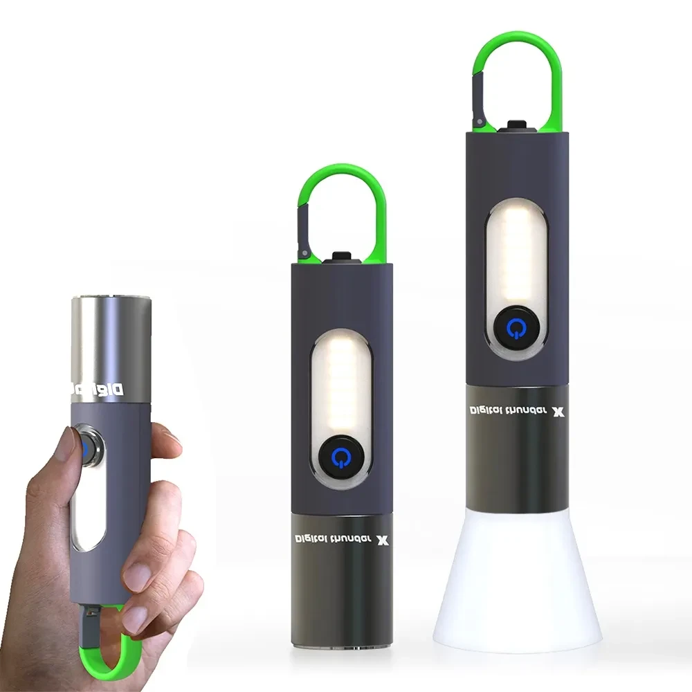 Super Bright LED Flashlight Telescopic Zoom Waterproof Torch With Lampshade