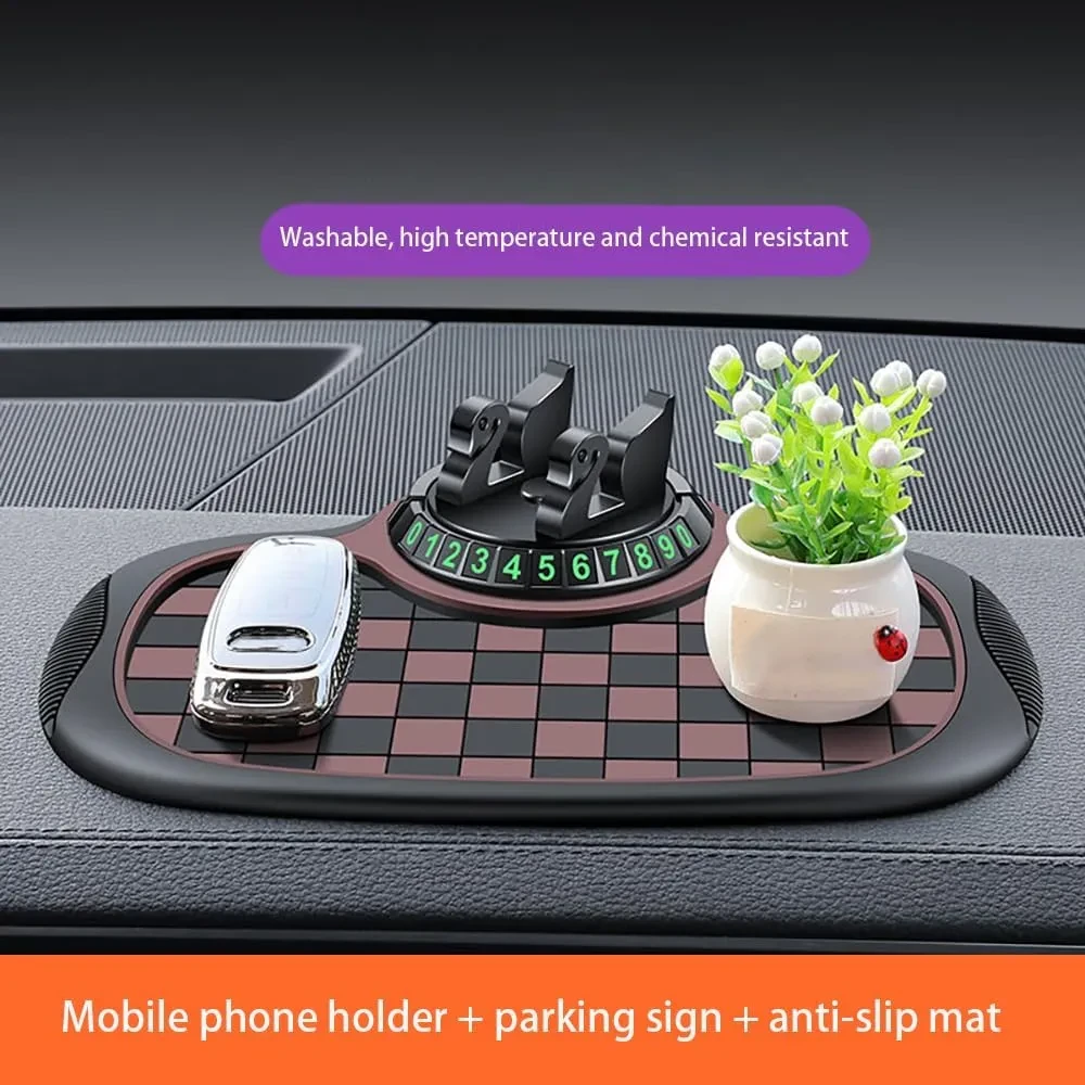 Multifunction Car Anti-Slip Mat  গাড়ির জন্য মাল্টিফাংশন অ্যান্টি-স্লিপ ম্যাট – ফোন, চাবি, সানগ্লাস রাখার স্মার্ট ও নিরাপদ সমাধান!